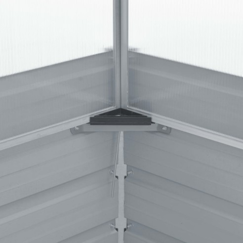 Мини парник с повдигащ покрив, 100x100x85 см,  сив - 6