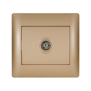 TV контакт злато металик Rhyme ELMARK - 1