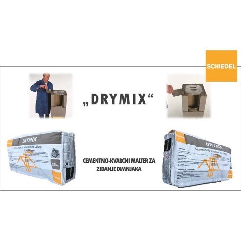 Огнеупорна смес за зидане на комини Drymix SCHIEDEL - 2