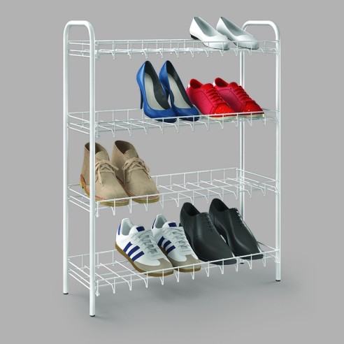 Етажерка за обувки 4 нива 64x23x80 см METALTEX - 3