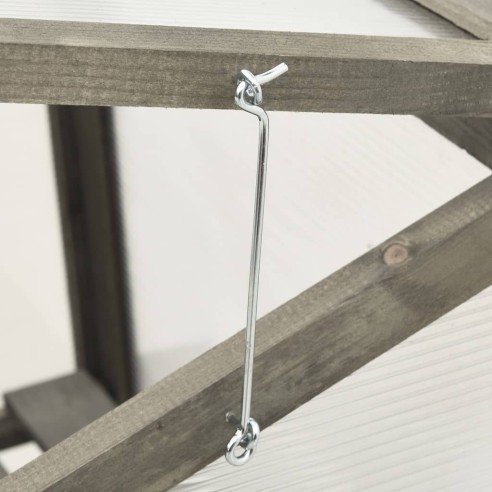 Оранжерия, 60x45x100 см, чамово дърво и поликарбонат - 5