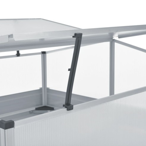 Парник, 100x100x77 см, зелен, поцинкована стомана - 5