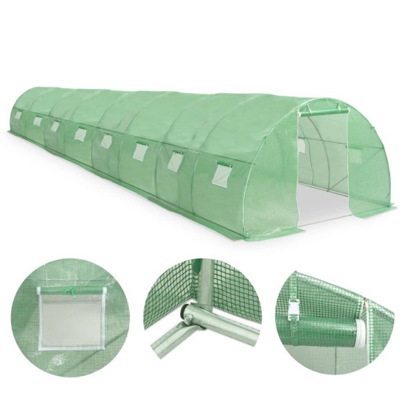 Оранжерия - 12x3x2 м - полиетилен и стомана - 36м² - 2