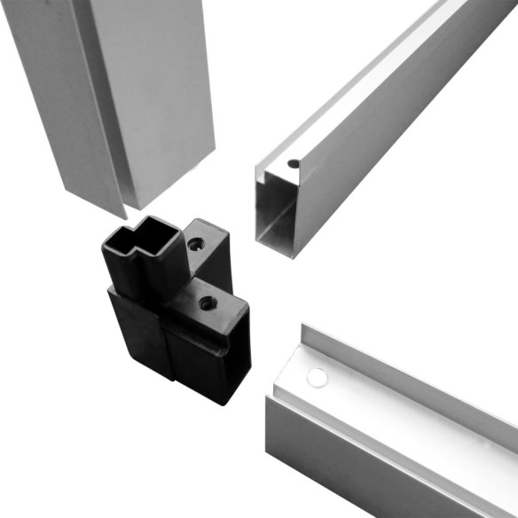 Оранжерия - 4.21x1.90x1.95 м - алуминий и поликарбонат - 15,6 м³ - 11