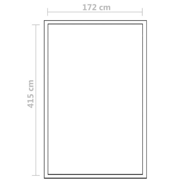 Оранжерия - 4.21x1.90x1.95 м - алуминий и поликарбонат - 15,6 м³ - 12