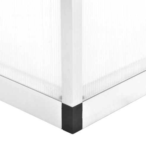 Оранжерия -  3x1.9x1.95 м - алуминий и поликарбонат - 11,19 м³ - 6