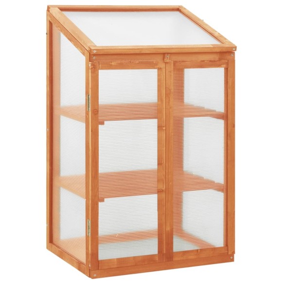 Мини оранжерия - 60x45x100 см - правоъгълна - дърво - 1