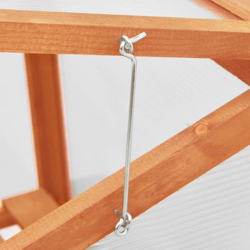 Мини оранжерия - 60x45x100 см - правоъгълна - дърво - 5