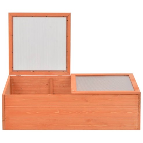 Мини оранжерия - 100x50x34 см - дърво и поликарбонат - 4