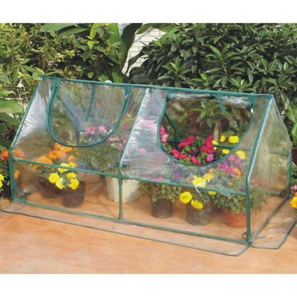 Тунелен парник с метална конструкция 120x60x60 см