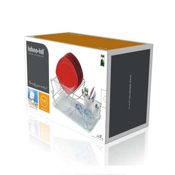 Сушилник за съдове 2 нива KB 009 хромиран TEKNO TEL - 4