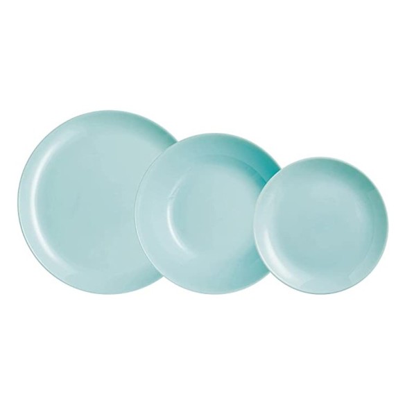Сервиз за хранене 18 части Diwali Light Turquoise LUMINARC - 2