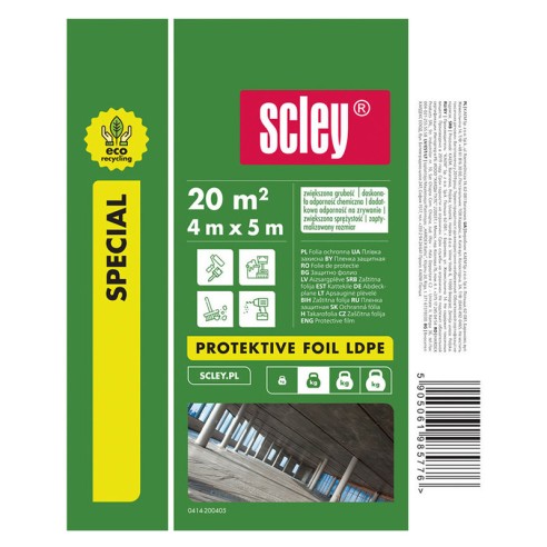 ЕКО защитно фолио LDPE 4x5 м Scley Hardy - 1