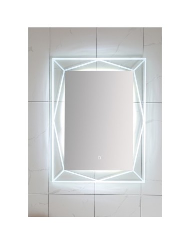 Огледало за баня с вградено LED осветление Карла 60х80см INTER CERAMIC - 1