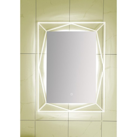 Огледало за баня с вградено LED осветление Карла 60х80см INTER CERAMIC - 2