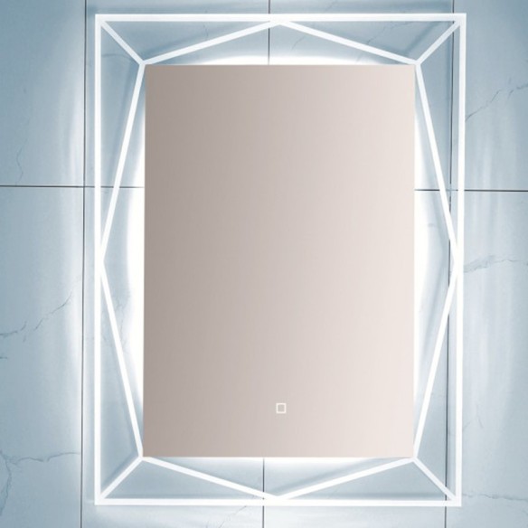 Огледало за баня с вградено LED осветление Карла 60х80см INTER CERAMIC - 3