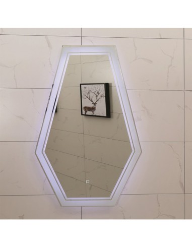 Огледало за баня Елма 60х90см с LED осветление INTER CERAMIC - 1