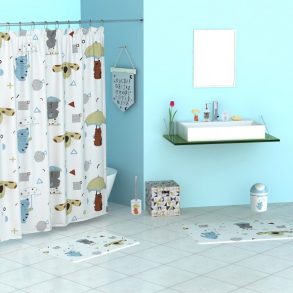Душ завеса за баня CAT&DOG 180х200см - 2
