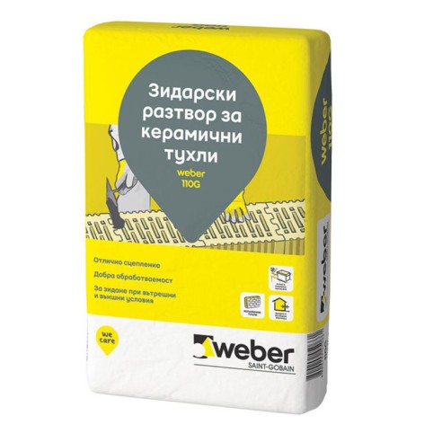 Лепило за зидане на тухли Weber 110G 40кг WEBER - 1