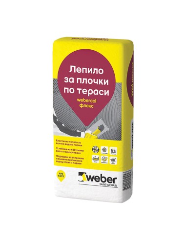 Лепило за плочки Webercol флекс WEBER - 1
