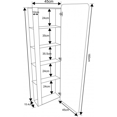 Pvc колона за баня: icp 4517 - 3
