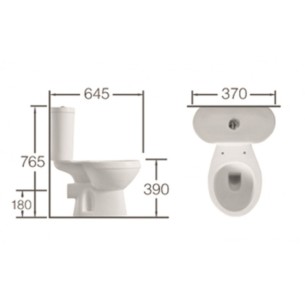 Моноблок с Rimless обливане Linni INTER CERAMIC 2