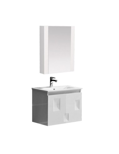 Долен шкаф за баня + горен огледален шкаф INTER CERAMIC - 1