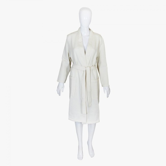 Халат Waffle за SPA размер L/XL eкрю BULGARIA TEX