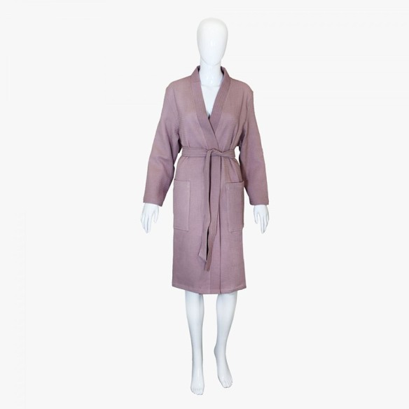 Халат Waffle за SPA размер L/XL лила BULGARIA TEX