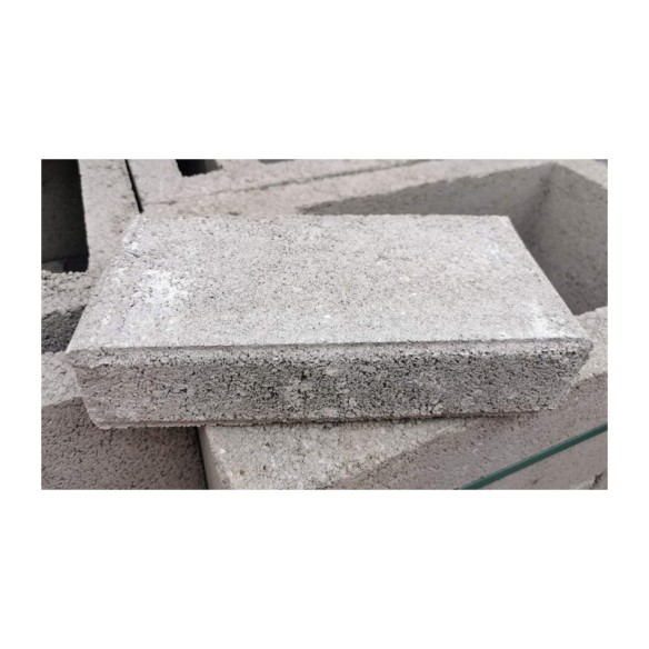 Единична бетонна плътна тухла 25x12x6 см