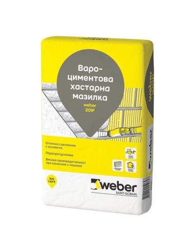 Варо-циментова мазилка 40 кг 201P WEBER - 1