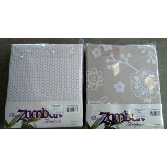 Двоен спален комплект 3 части 100% памук ZAMBAK