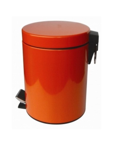 Тоалетно кошче за баня с педал 12л оранжев INTER CERAMIC - 1