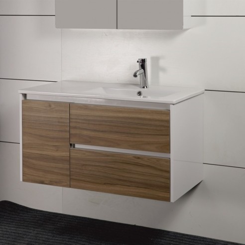 Шкаф с умивалник ляво корито 9150L INTER CERAMIC