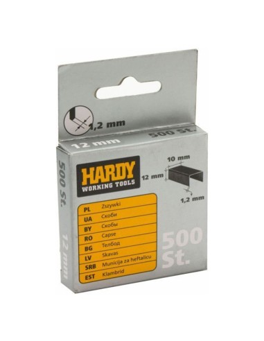 Скоби за такер 10x12x1.2мм 500 броя Hardy - 1