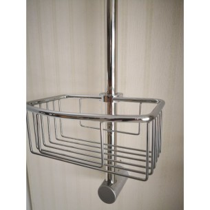 Решетъчен кош за баня с тръба Ноа 19х8х12,5см INTER CERAMIC - 1 2