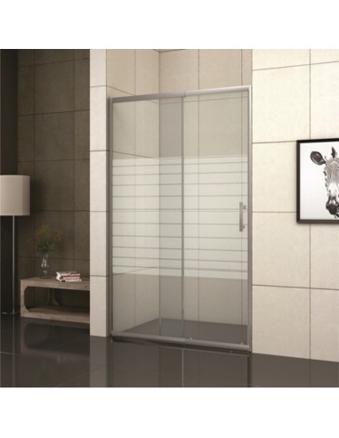 Регулируем стъклен параван за баня Рис 100х120х190см INTER CERAMIC - 1