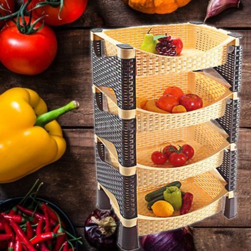 Стелаж за плодове и зеленчуци 4 нива VIOLET HOUSE