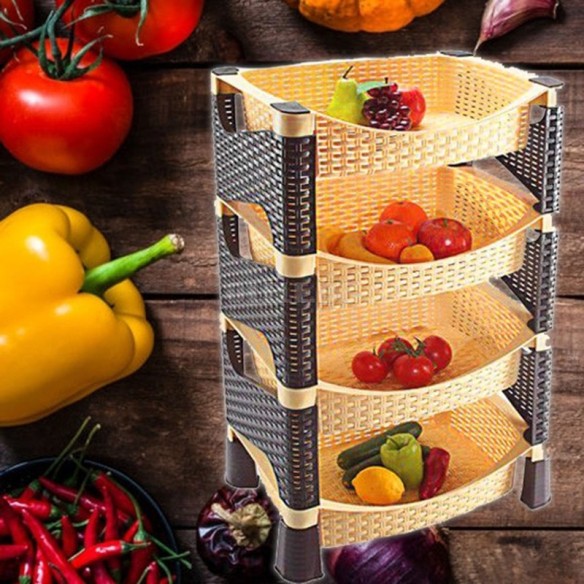 Стелаж за плодове и зеленчуци 4 нива VIOLET HOUSE
