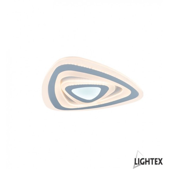LED плафон TURN II бял с дистанционно LIGHTEX