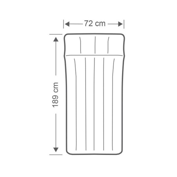 Надуваем дюшек за къмпинг 72x189x20 см INTEX