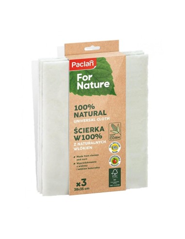 Биоразградими кърпи от естествени влакна 3 бр. PACLAN