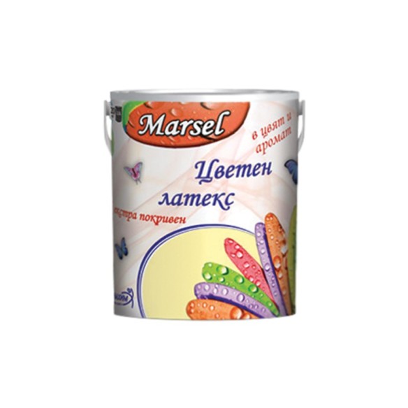 Цветен латекс екстра покривен малина 2.5 л Marsel NINAHIM