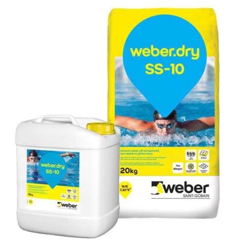 Двукомпонентна хидроизолация 20+10кг. weber.dry SS-10 WEBER - 1