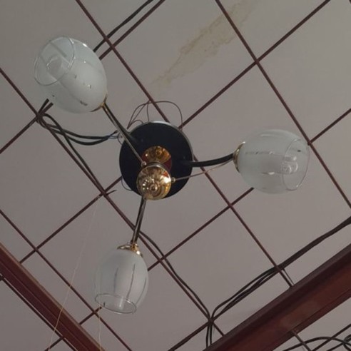 Полилей метал/стъкло Е27 3x60W МН35687А-3