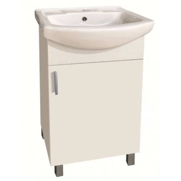 Шкаф за баня Алора 45х35х85см бял INTER CERAMIC - 1