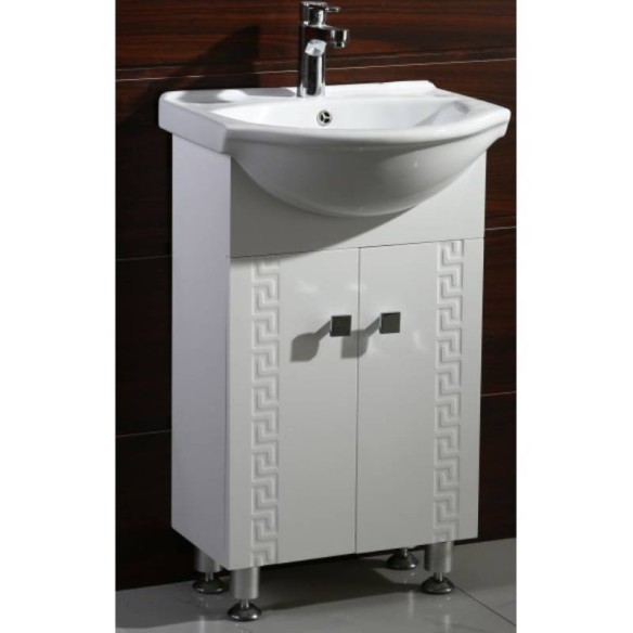 Шкаф за баня Спенсър 50х42х85см бял INTER CERAMIC - 1