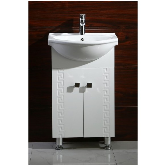 Шкаф за баня Спенсър 50х42х85см бял INTER CERAMIC - 2