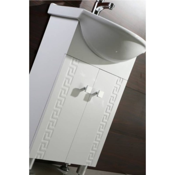 Шкаф за баня Спенсър 50х42х85см бял INTER CERAMIC - 5