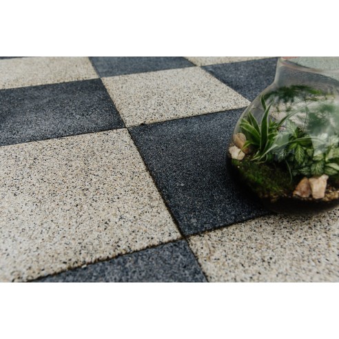 Бетоннa настилка - Relief Negru Onix - 40x40x5 см - PETRA PAVAJE